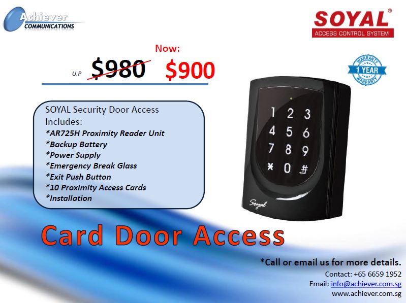 Card Door Access Promo